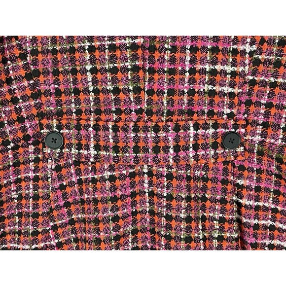 Torrid Women 4X Coat Plaid Boucle Statement Longline Pink Preppy Glam Winter - Picture 16 of 16